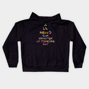 Say hello Kids Hoodie